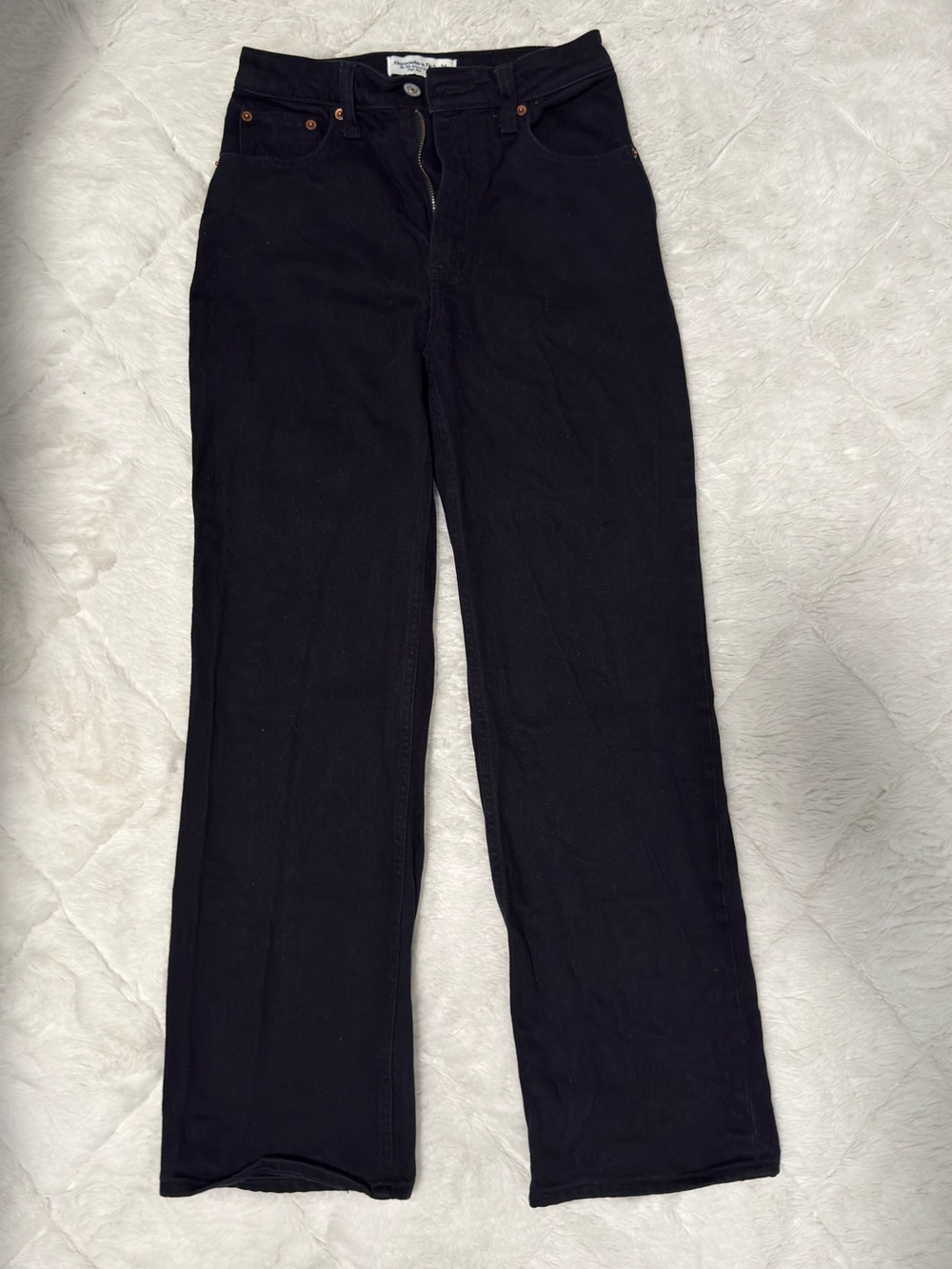 Abercrombie&Fitch black high rise 90’s relaxed jeans